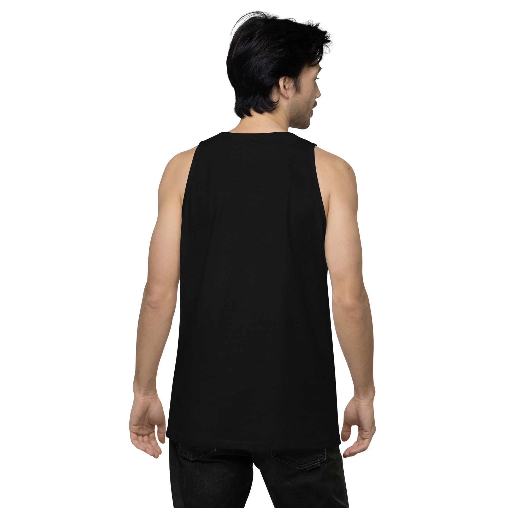 Men's premium tank top with the BEET logo prominently displayed on the front.